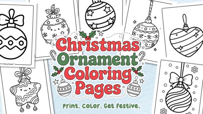 Christmas Ornament Coloring Pages