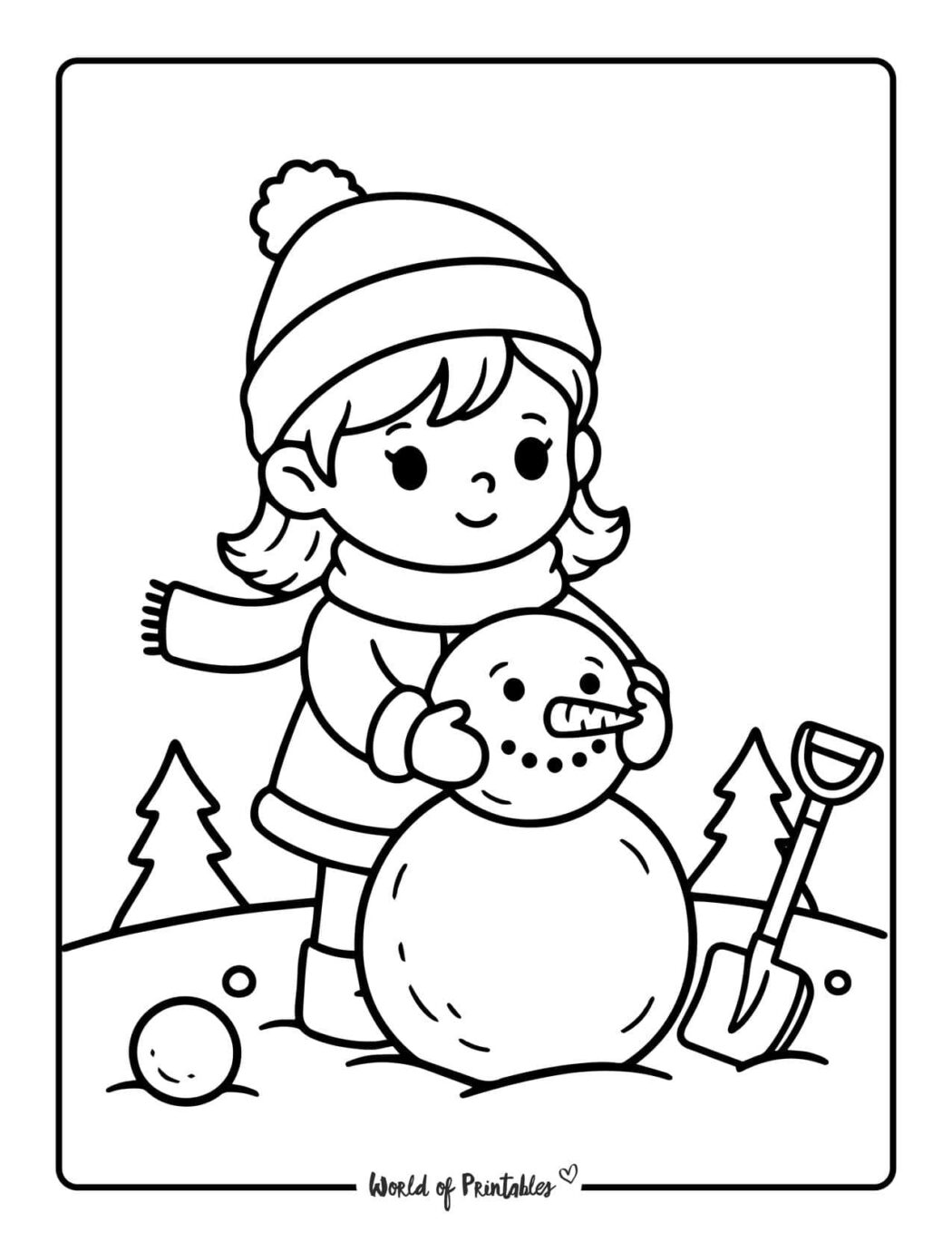 Free Snowman Coloring Pages - World of Printables
