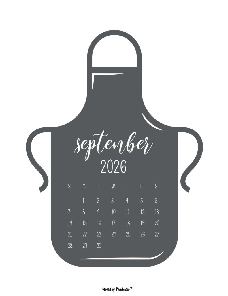Printable September 2026 Calendar Design 25