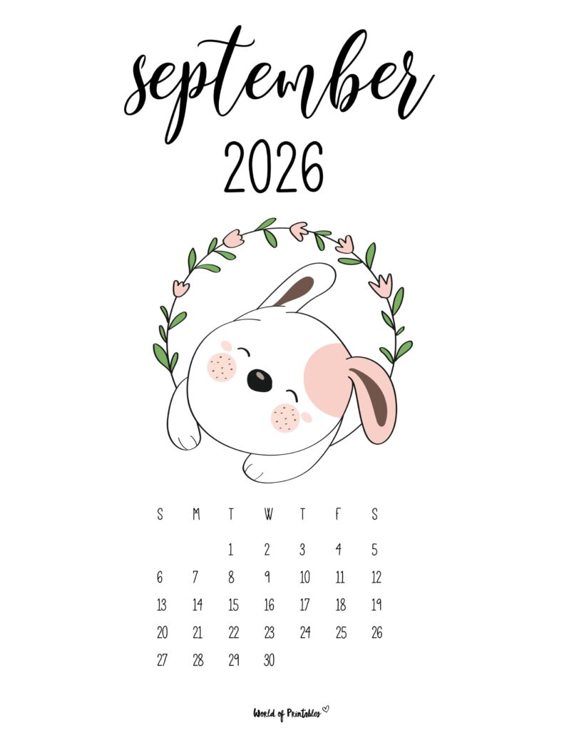 Printable September 2026 Calendar Design 28