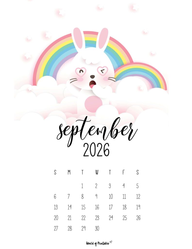 Printable September 2026 Calendar Design 32