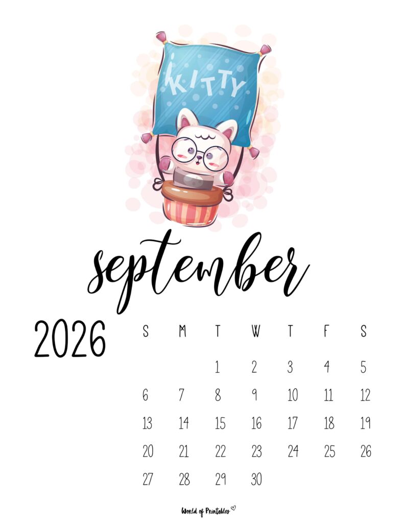 Printable September 2026 Calendar Design 41