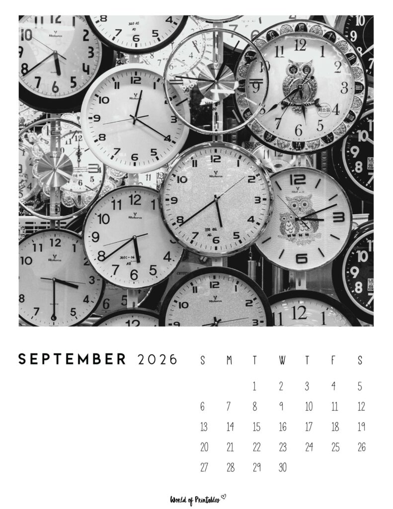 Printable September 2026 Calendar Design 56