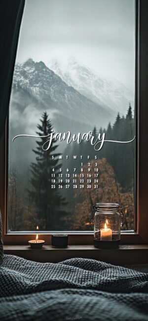 candles january 2026 aesthetic wallpaper