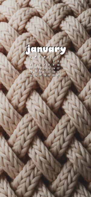 cream textured january 2026 iphone wallpaper