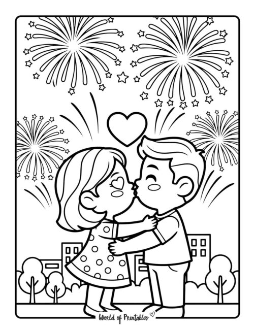 cute new year coloring sheets
