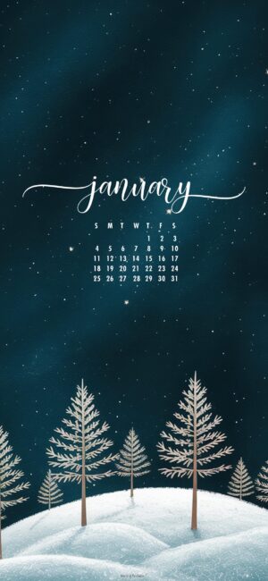dark blue january 2026 calendar background