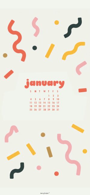 fun january 2026 calendar wallpaper