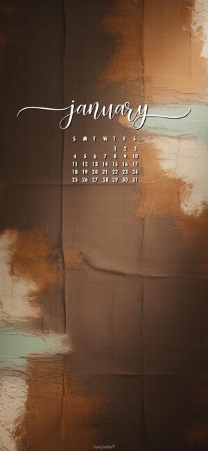 mocha textured january 2026 phone wallpaper