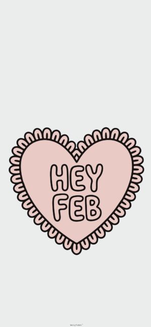 soft aesthetic february wallpapers frilly heart