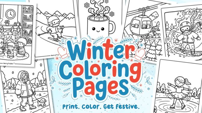 winter coloring pages