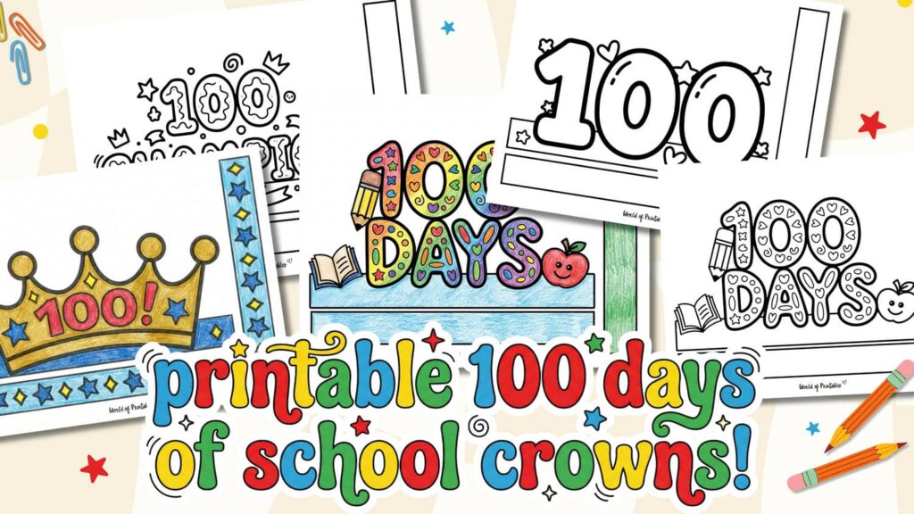 100 days of school crowns