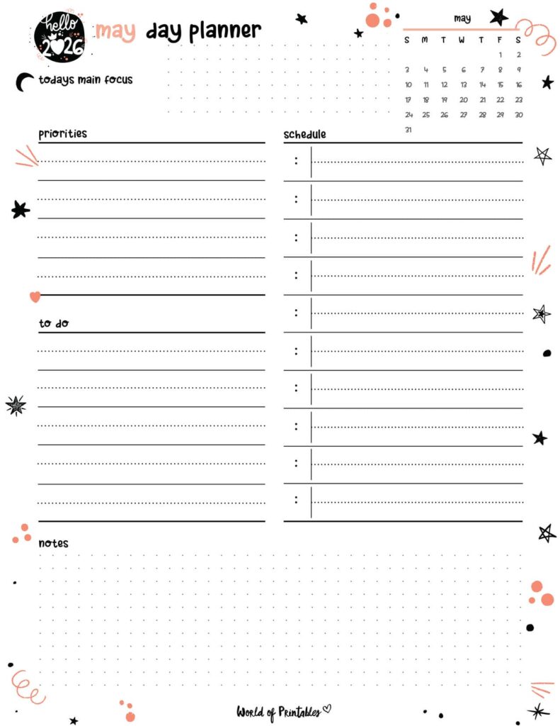 2026 Cute Planner - May Day Planner