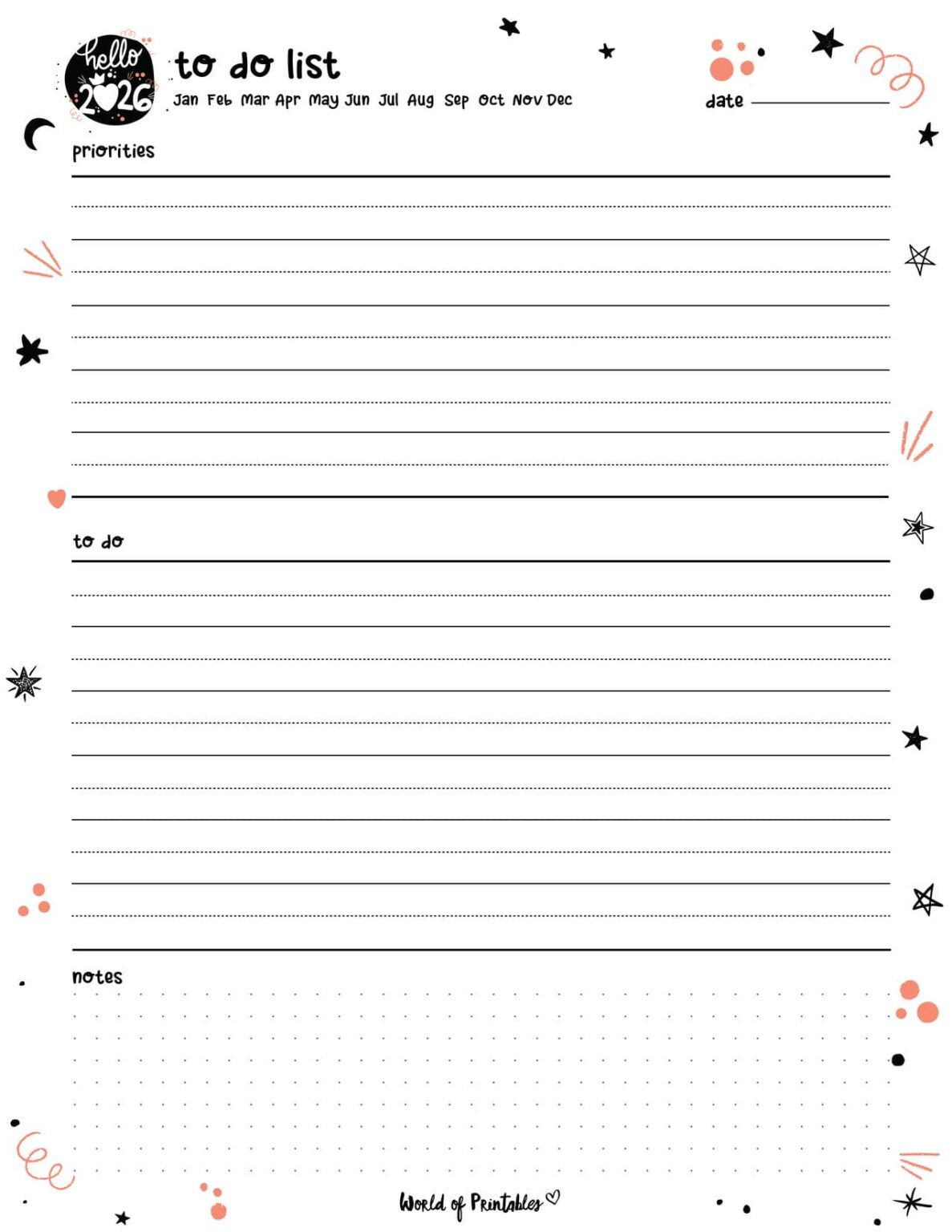 108 Cute Planner Pages To Print For Free - World of Printables