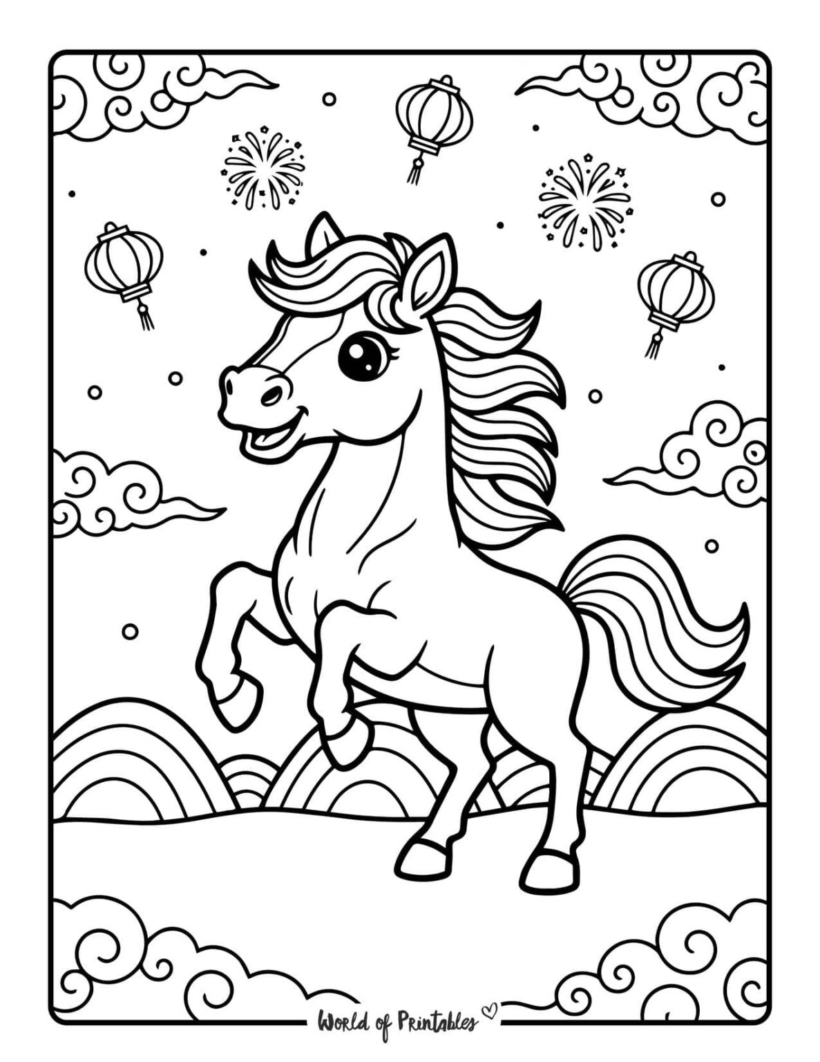 Chinese Zodiac Coloring Pages World of Printables