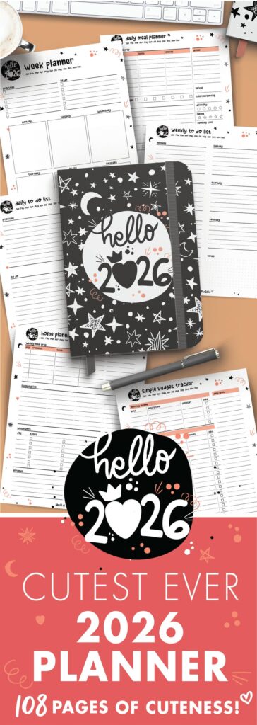 Hello 2026 Planner Cute Planner for 2026