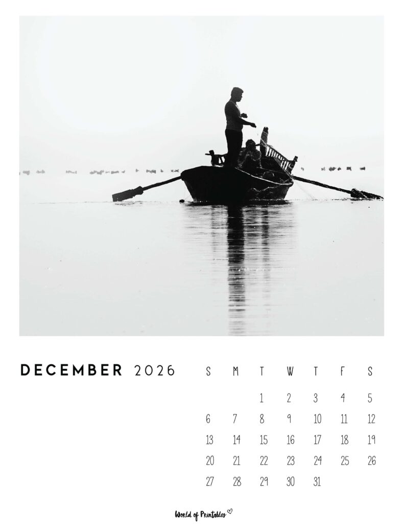 Printable December 2026 Calendar Design 56