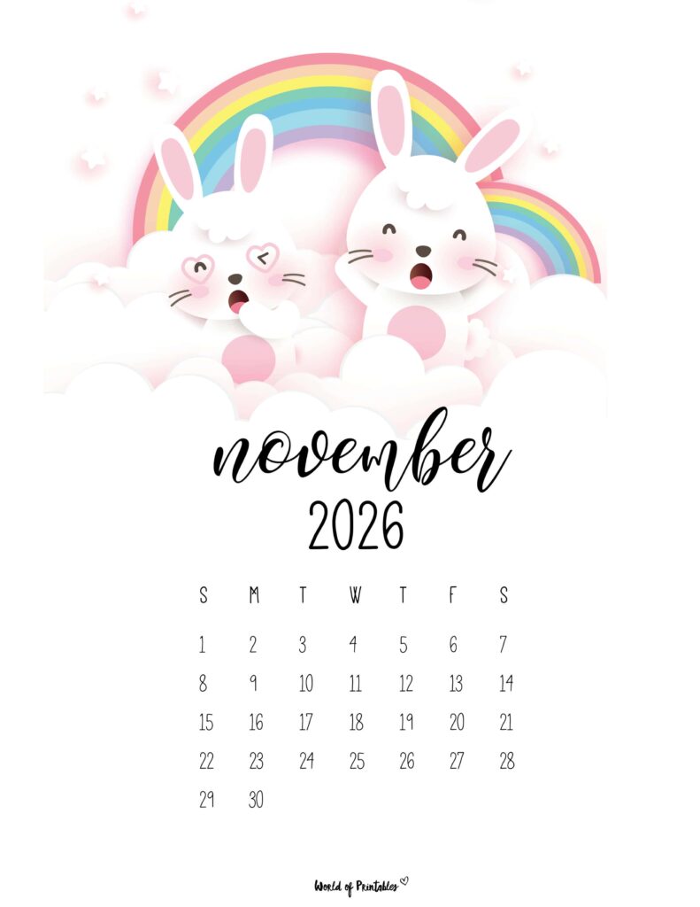Printable November 2026 Calendar Design 32