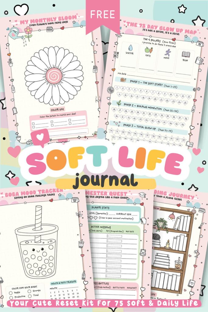 Soft Life Journal 75 Soft Printable Tracker