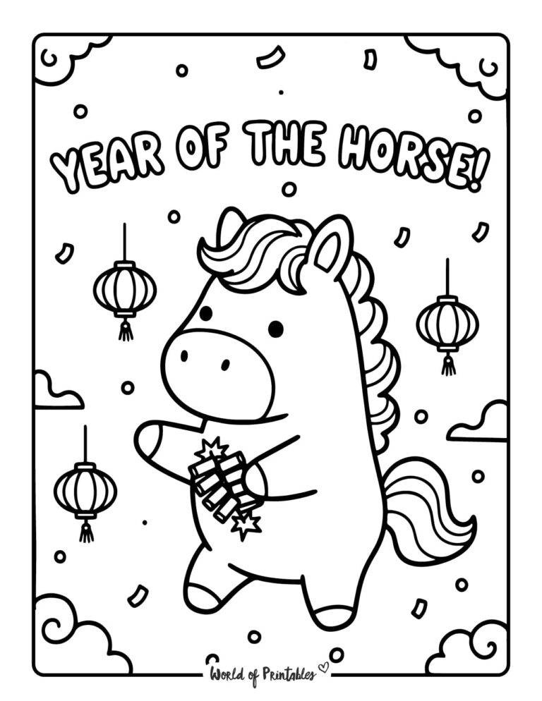 Free Chinese New Year Coloring Pages For Kids World of Printables