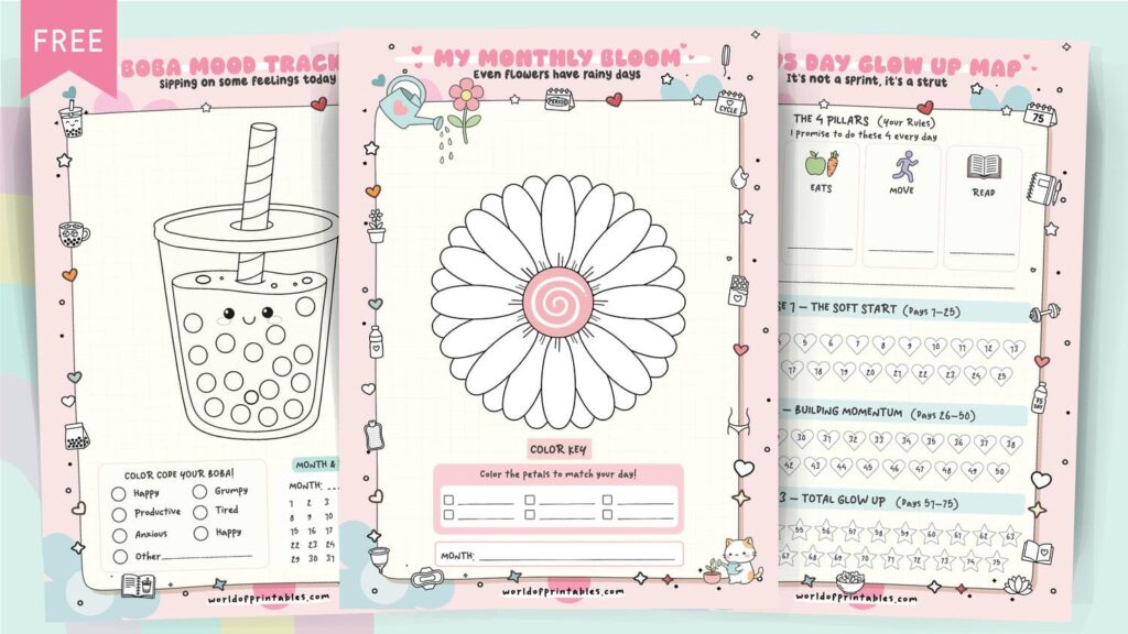 soft life wellness planner printables 75 soft