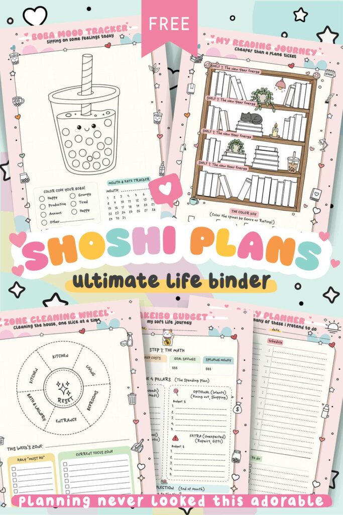 ultimate kawaii printable planner bundle