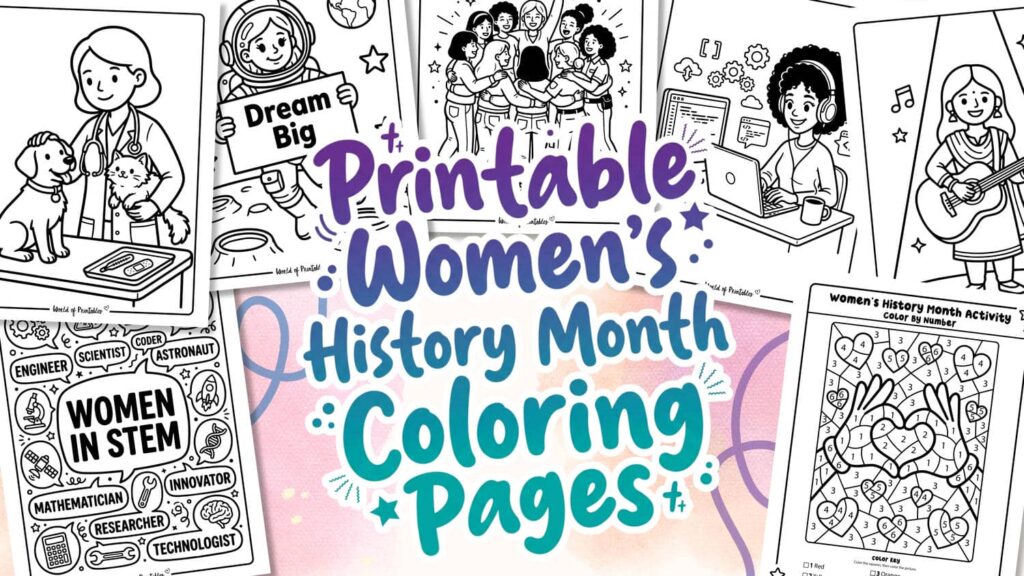 womens history month coloring pages