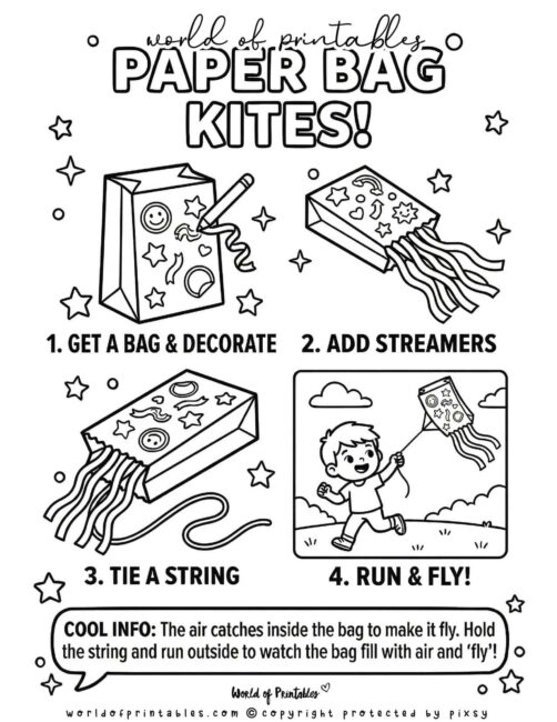 Paper Bag Kites Spring Crafts For Kids