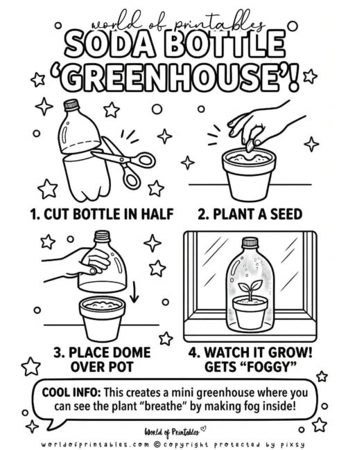 Soda Bottle Greenhouse Earth Day Crafts