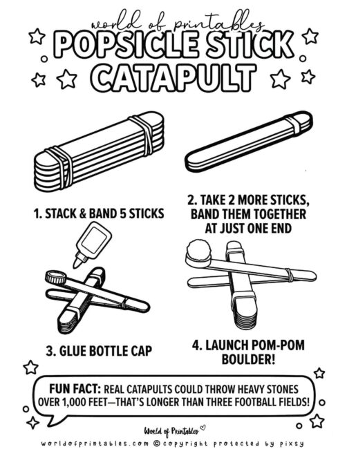 Catapult popsicle stick crafts
