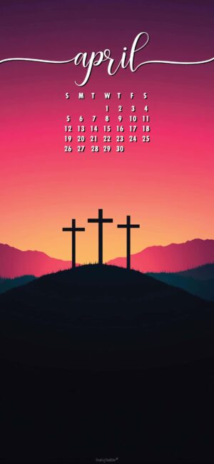 Christian April Calendar Wallpaper