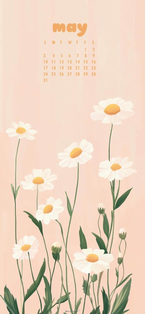 Daisy May Calendar Wallpaper For Phone