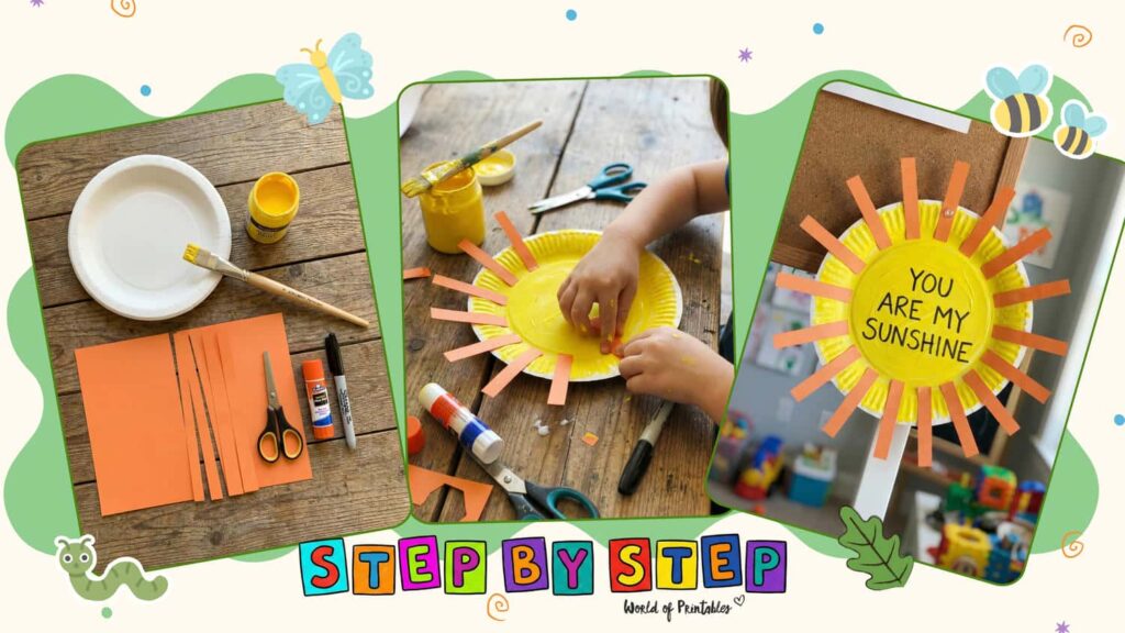 Easy Paper Plate Sun Mothers Day Crafts For Toddlers