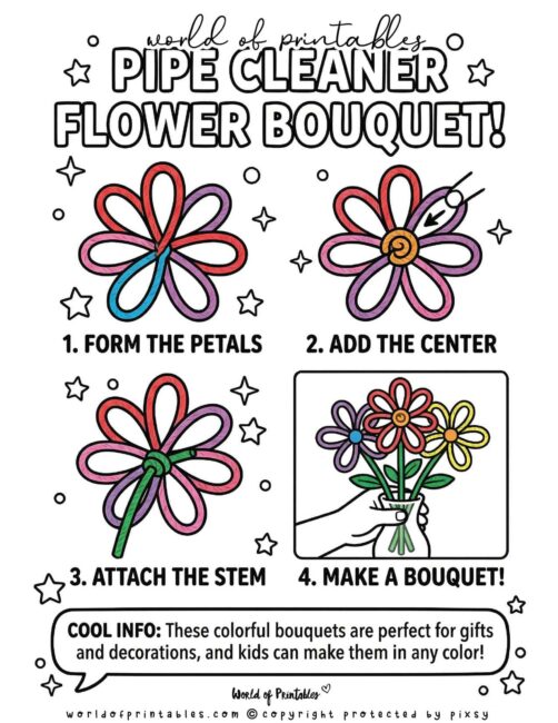 Flower Pipe Cleaner Crafts