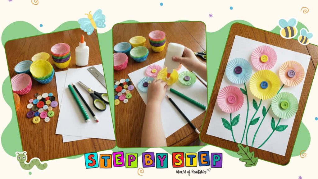 Fun Cupcake Liner Bouquet Mothers Day Crafts