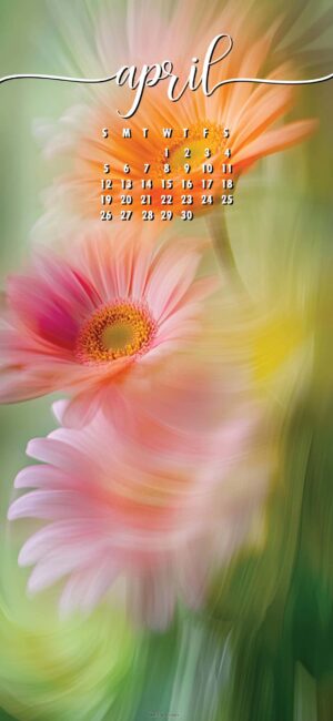 Modern April Calendar Wallpaper