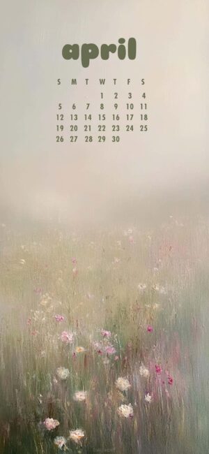 Nature April Calendar Wallpaper