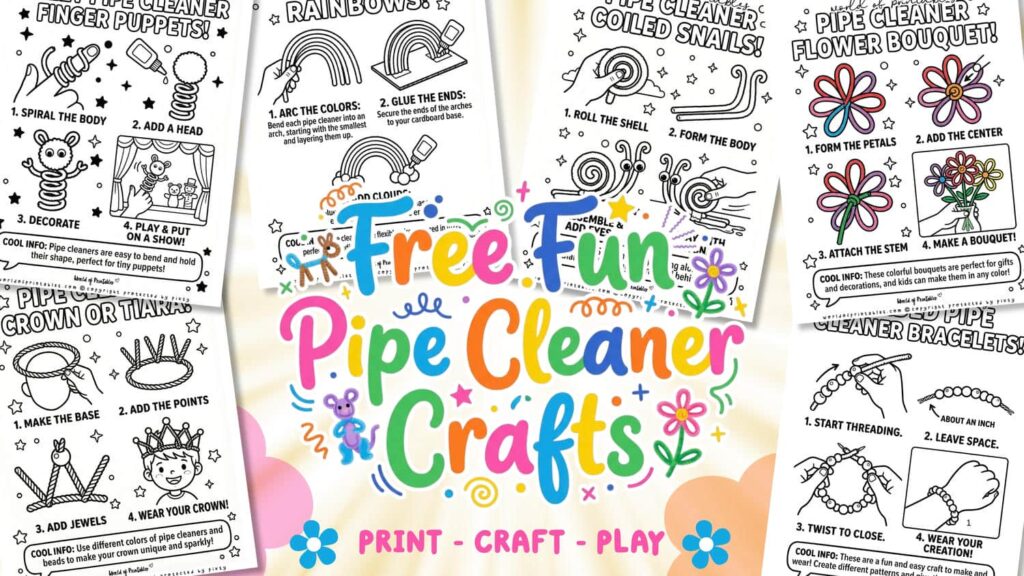pipe cleaner Craft Printables