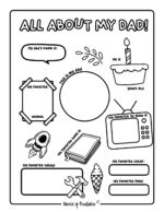 Free Printable All About My Dad Worksheet For Father’s Day - World of ...