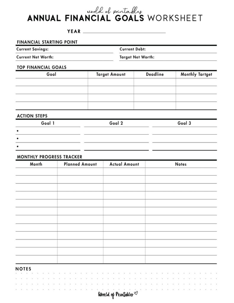 Annual Financial Goals Worksheet-03