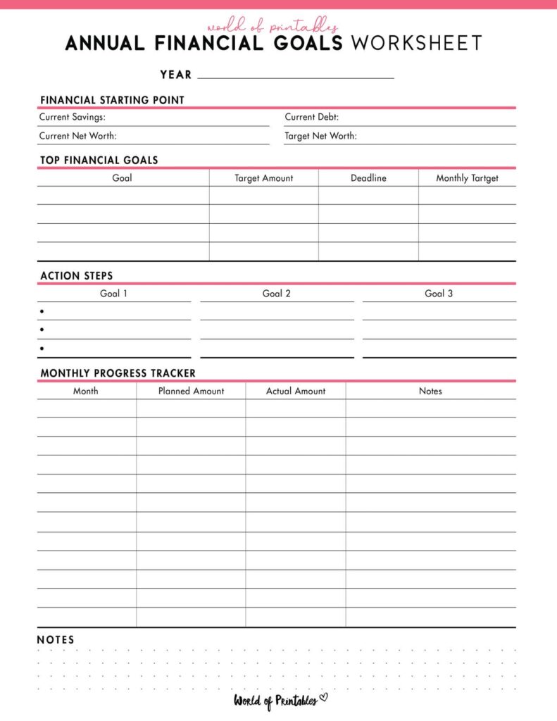 Annual Financial Goals Worksheet-04