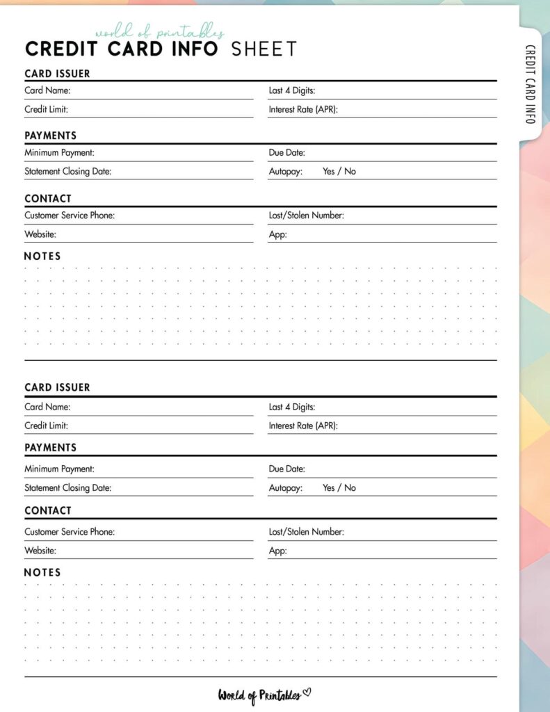 Credit Card Info Sheet-06