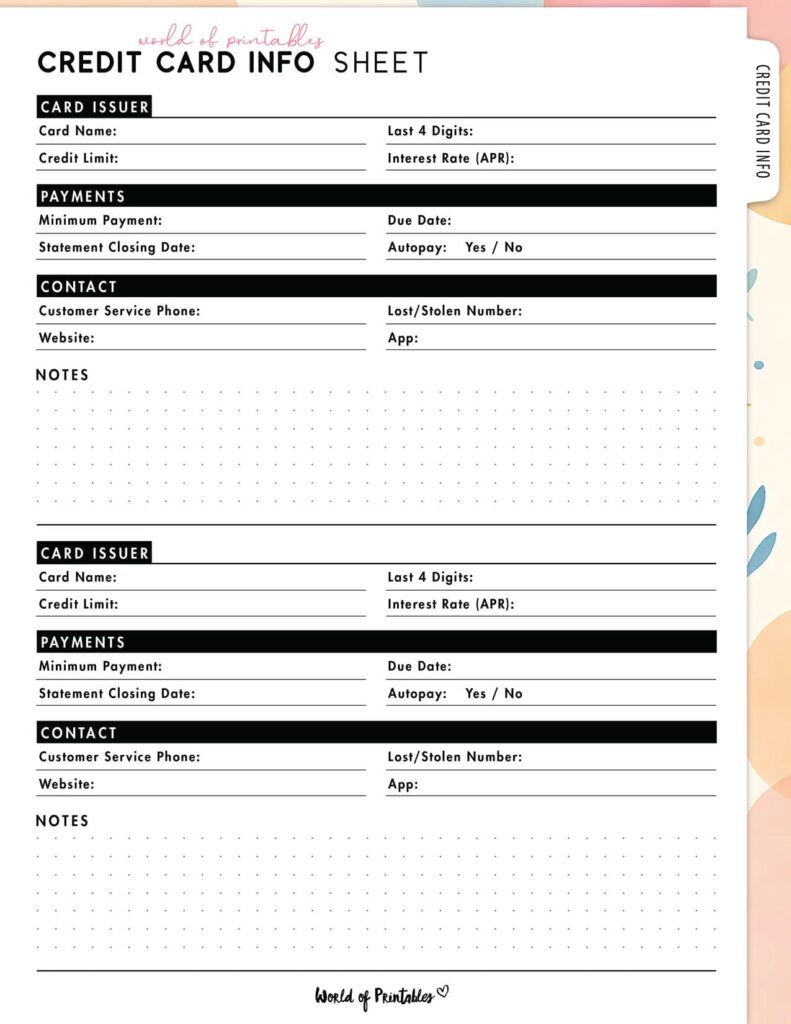 Credit Card Info Sheet-07
