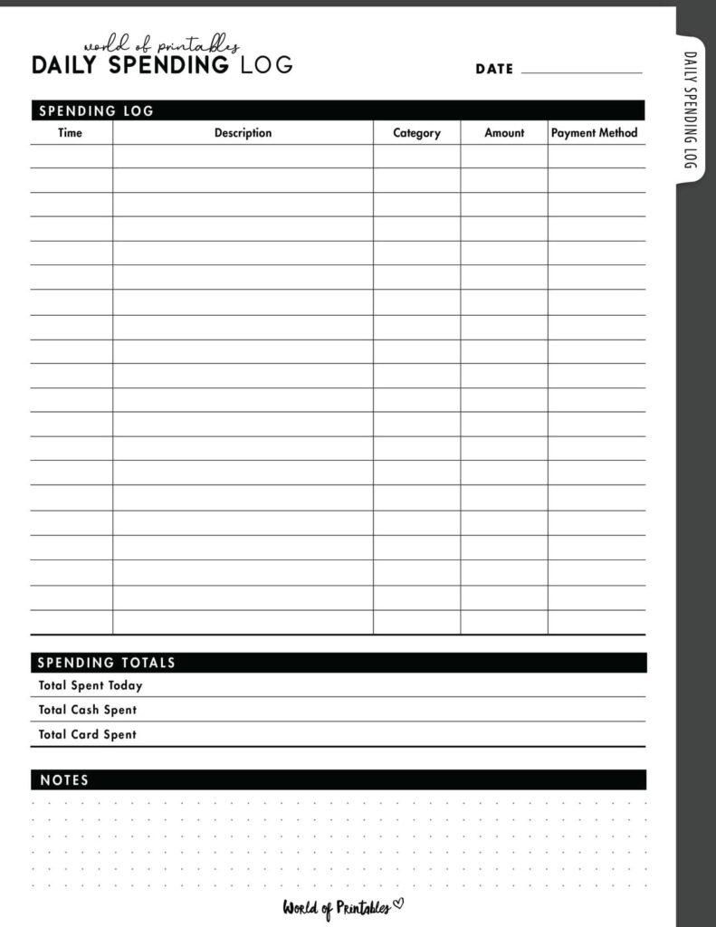 Daily Spending Log-01