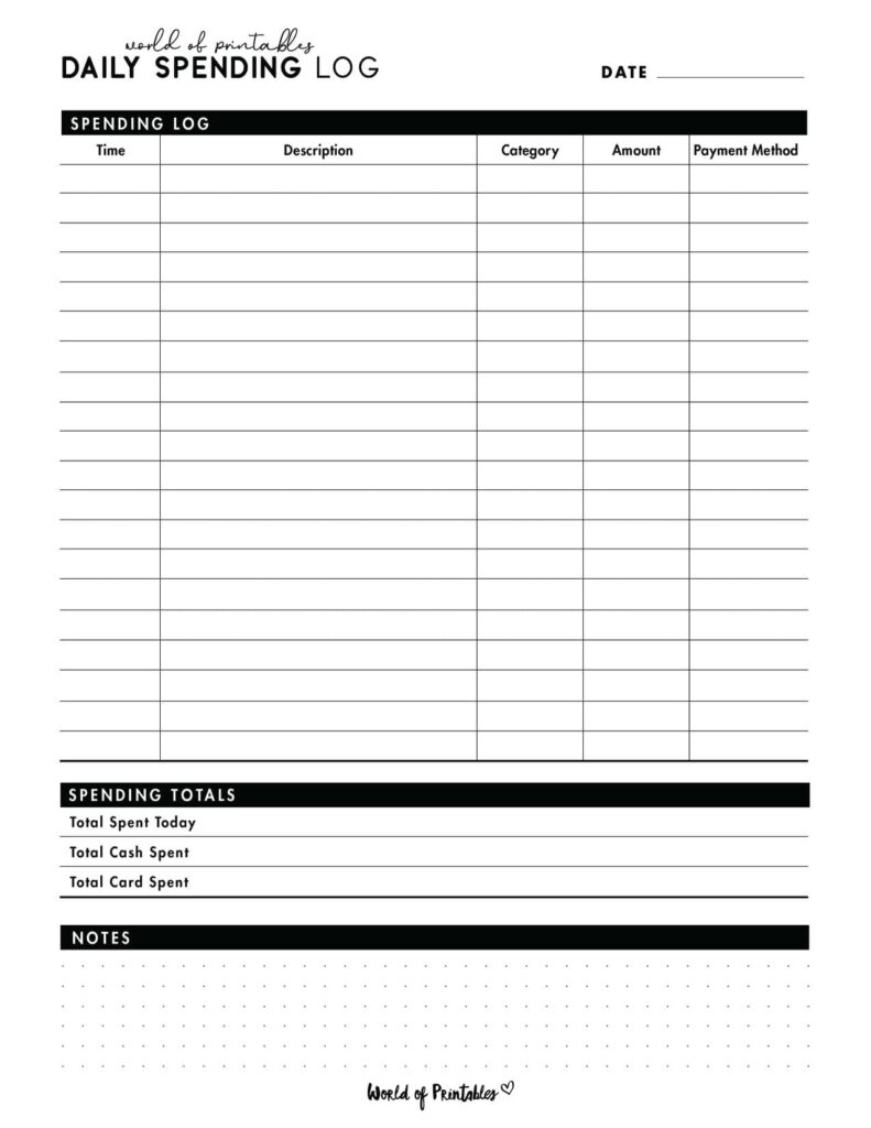 Daily Spending Log-02