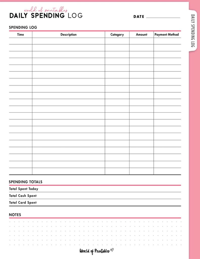 Daily Spending Log-05