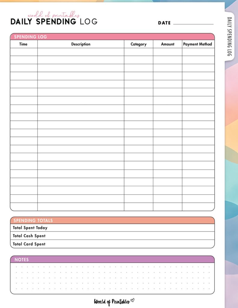 Daily Spending Log-09