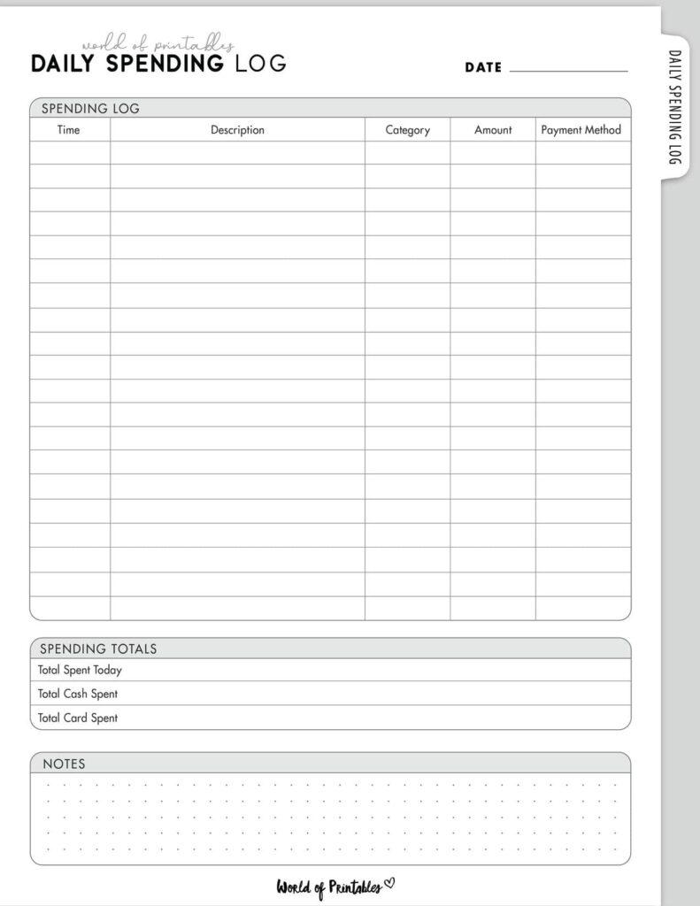 Daily Spending Log-11