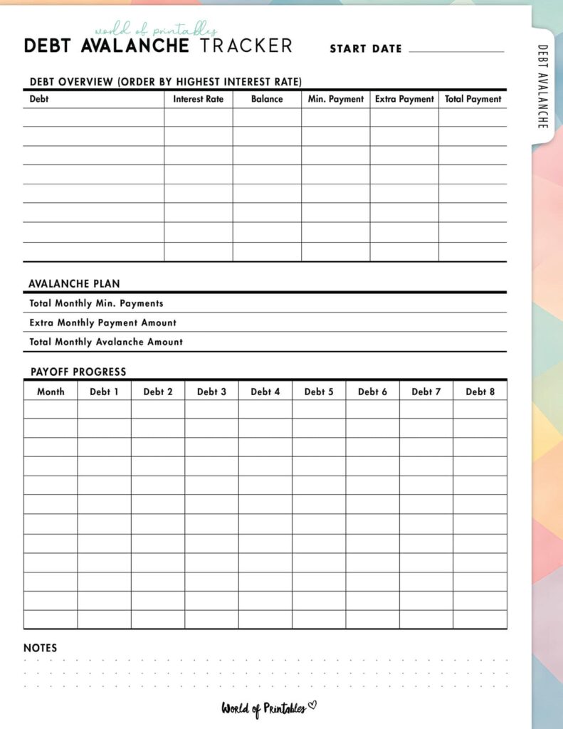 Debt Avalanche Tracker-06