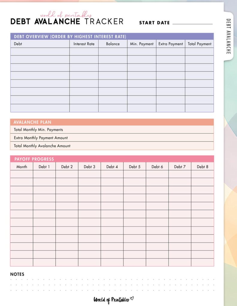 Debt Avalanche Tracker-10